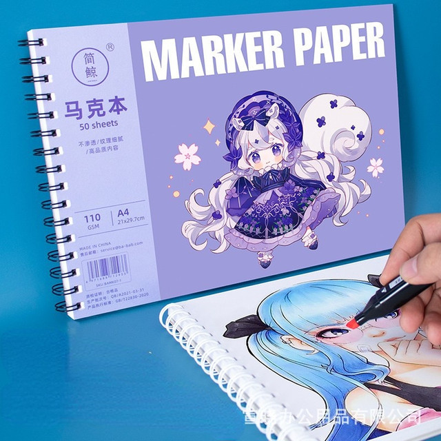 Paper Sketchbook Student Art Painting  Square Sketchbook Marker Paper -  A4/a5 50 - Aliexpress